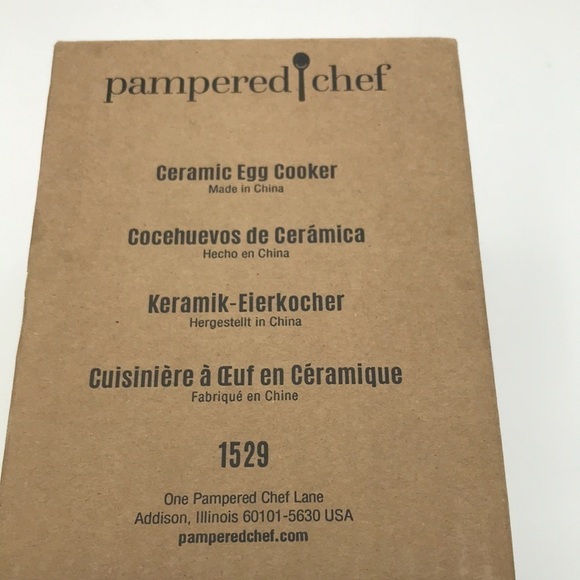 Pampered Chef Ceramic Egg Cooker  New in Box - Picture 1 of 5